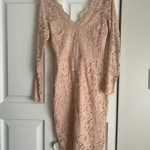 Long sleeve lace dress